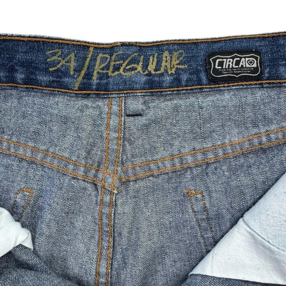 VTG C1RCA Circa 33x31* Regular Button Fly Straight Leg Men's Blue Jeans Muska‎
